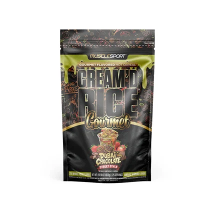 MuscleSport Cream'd Rice Gourmet Flavored Hot Cereal Dubai Chocolate Street Style 29.98 oz (850 g)